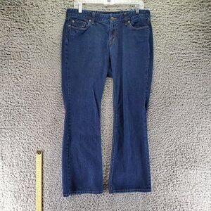Loft Jeans Womens 12 Petite Blue Curvy Bootcut Denim